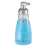 UPC 081492501008 product image for InterDesign Foaming Soap Pump, Clear/Brushed Nickel | upcitemdb.com