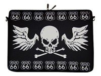 DIGITTRADE LS134-15 Notebook Sleeve 15,4 Laptop Bag Route66 Neoprene Soft Carry Case up to 15.6 Inch Anti Shock System