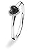 SPINNING Jewelry Damenring 925 Sterling Silber *CROWN HEART* Onyx