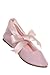 Toddler3 to Youth3 Ballet Flat Girl Shoe with Ribbon Tie in Pink Ivory White Black Gold Silver