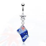 PunkJewelry Bauchnabel Piercing AUSTRALIEN 316L Chirurgenstahl
