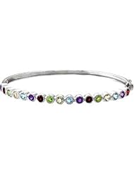 Multi-Gemstone Bracelet in Sterling Silver