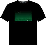 T-Qualizer TECHNO grün ( Equalizer LED Leucht T-Shirt ), Größe:XL