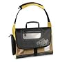 Pacific Design Ruckus Laptop Messenger Bag - Notebook carrying case - 15.4" - yellow, olive, bold black