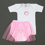 Hot Pink Initial Tee and Tutu Bloomer Set-Letter:N