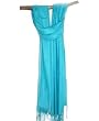 Soft and Silky Beautiful Viscose Pashmina Turquoise Shawl/ Wrap 28" X 78"