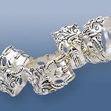 BAROQUE NAPKIN RINGS - BAROQUE SILVER PLATED NAPKIN RINGS