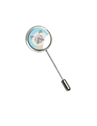 Single Detail Page Misc: Geometric Persian Cream Stick Hat Brooch Pin - Graphics and More