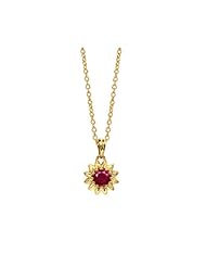 Gabriel & Co. - Childrens Created Ruby July Birthstone Pendant