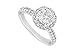 Diamond Engagement Ring : 18K White Gold - 1.25 CT Diamonds