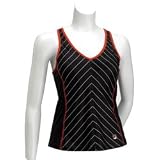 Fila Collezione Racer Back Tank (COLOR: Black/Red, SIZE:Medium)