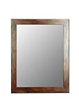 IMAGE OF Hitchcock Cameo Mocha Walnut Grande 43 X 55 Decorative Wall Mounted Mirror 205404
