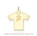 14k Y Gold Washington Redskins Cast T-Shirt Pendant