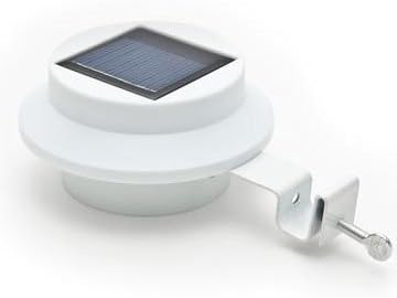 New 3 LED Solar Powered Fence Gutter Light Outdoor Garden Yard Wall Pathway Lamp