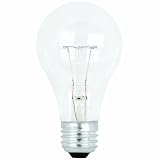 Feit Electric 60A/CL/MP-130 60-Watt A19 Household Bulb, Clear, 24 Pack