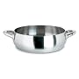 Alessi Mami Low Casserole, Stainless Steel, Satin, 28 cm (SG102/28 S)