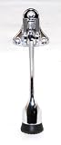 Polished Chrome Drop Down Door Holder with Rubber Tip