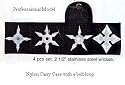 Ninja Throwers Pro Stars set of 4 with Carry Case
