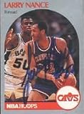 Larry Nance, Cleveland Cavaliers, 1990 Hoops Autographed Card