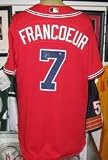 Jeff Francoeur Autographed/Hand Signed Game-Used Atlanta Braves Red Jersey
