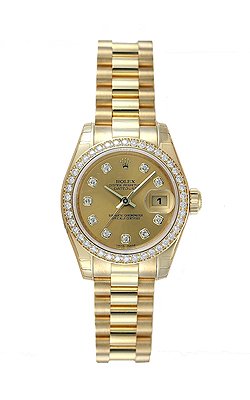 ROLEX デイトジャスト 179138G シャンパン 10Pダイヤ [並行輸入品]画像