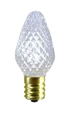 White LED C7 Replacement Light Bulb / Candelabra Base L.E.D. / .96 Watt Holiday and Christmas Lighting Replacements