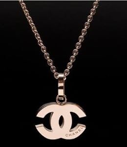 Designer inspired Rose gold Chanel CC pendant necklace ,top quality, very classic and elegant style, gift packing