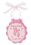 Product details for Girls Ballet Door Hanger in Soft Pink Design