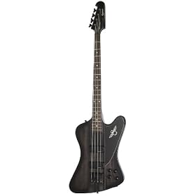 Epiphone Thunderbird PRO-IV Electric Bass Guitar, 4 Strings, Trans Black