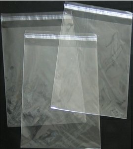 5in. X 7in. Flat Cellophane Bags with Adhesive Closure - pack of 100