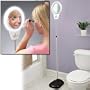 Cordless Lighted Adjustable Height Mirror