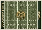 Colorado State Rams 7 8 x 10 9 NCAA Home Field Area Rug