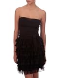 Morgan Bustier Crêpe & Volants - Robe  - Femme