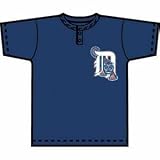 Majestic MLB Crewneck Replica Jersey (T-Shirt)-Detroit Tigers, Large