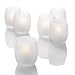 Set of 12 Frosted Grande Hurricane Votive Holders