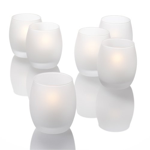 Set of 12 Frosted Votive Holders