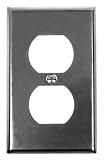AW5BP - Duplex Wall Switch Plate - Smooth Black Iron-Steel