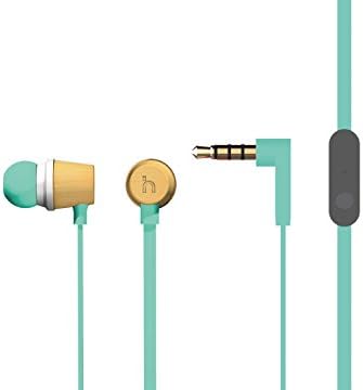 Hoomia BON5S-GRN In-Ear Stereo Earphone with Microphone, Tiffany Green