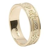 Gents 10K Celtic Cross Wedding Band - Made in Ireland