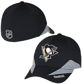 Pittsburgh Penguins Black Practice Flex Fit Hat