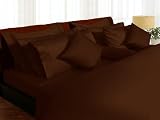 Egyptian Cotton 500 Thread Count 6-Piece Extra Deep Pocket Sheet Set Chocolate King Chocolate