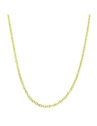 14 Karat Yellow Gold 1-mm Round Cable Chain (18 Inch)