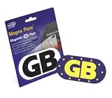 GB Magnetic Sticker - White Background - For Travel Abroad
