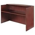 Valencia Series Reception Desk w/Counter, 71w x 35-1/2d x 44-3/4h, Mahogany