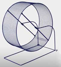 Hamster & Gerbil Wheel, 8"