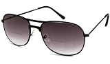 Able Vision SUN Readers (Men) Reading Glasses - BI-FOCAL - R147 Black