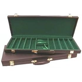 Black Vinyl 500 Chip Case