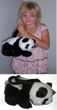 Childrens Toyshop  Toys : panda bear plush animal purse hand bag