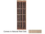 Wine Cellar Innovations Designer Series Collection 5-Column Natural Red Oak Individual Bottle Rack 72x23x13-in.