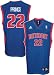 Tayshaun Prince Jersey: adidas Blue Replica #22 Detroit Pistons Jersey